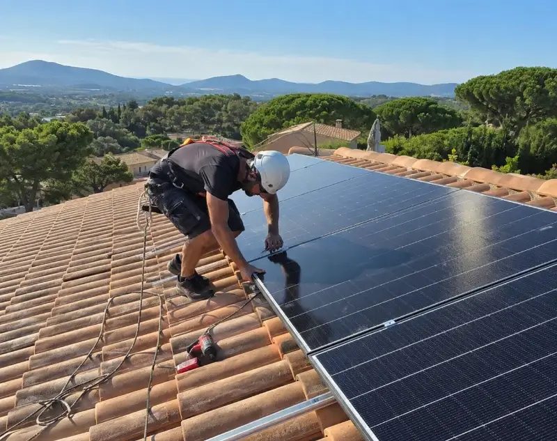 Installateur panneaux solaires Meyreuil — pose photovoltaïque sur toiture