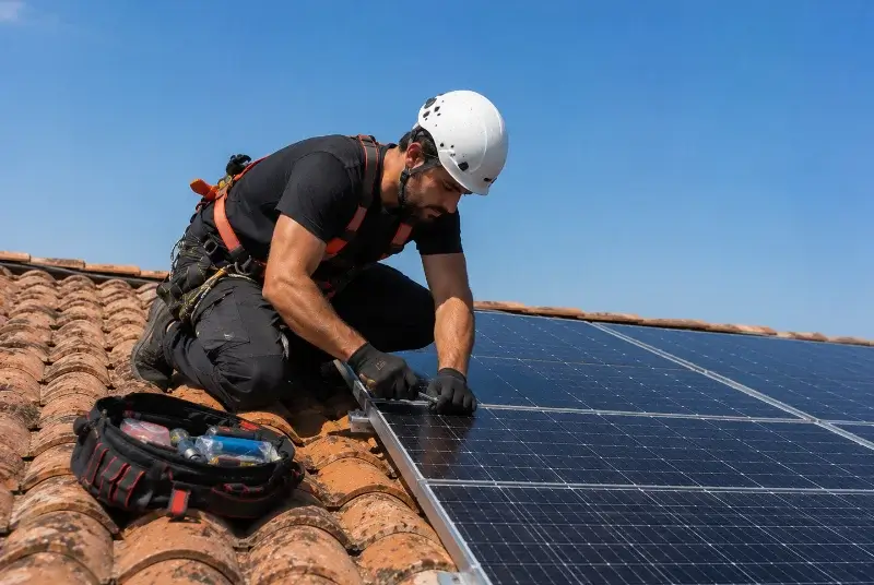 Maintenance et monitoring de panneaux solaires à Meyreuil