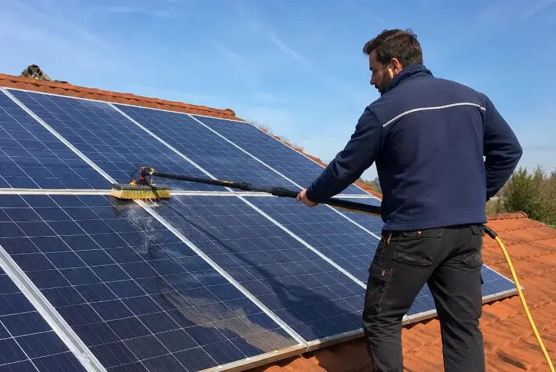 Nettoyage et entretien de panneaux solaires à Meyreuil